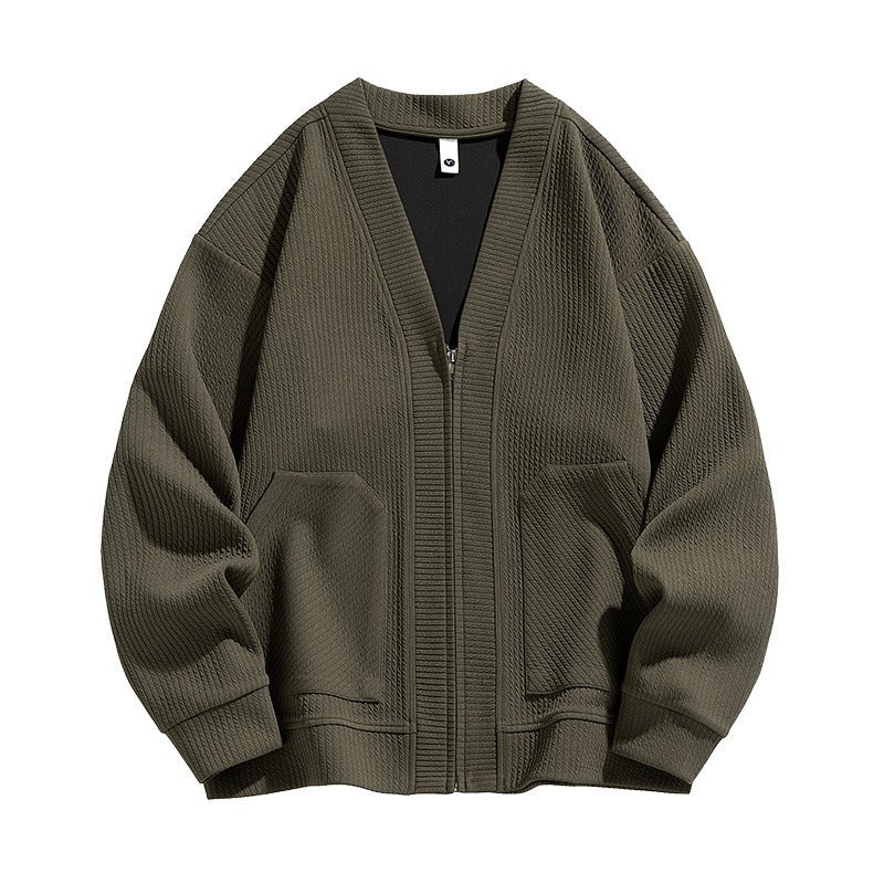 Casual Knit Cardigan Sweater for Men - Perfect for Daily Wear