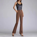 High-Waist Flared Trousers for Women