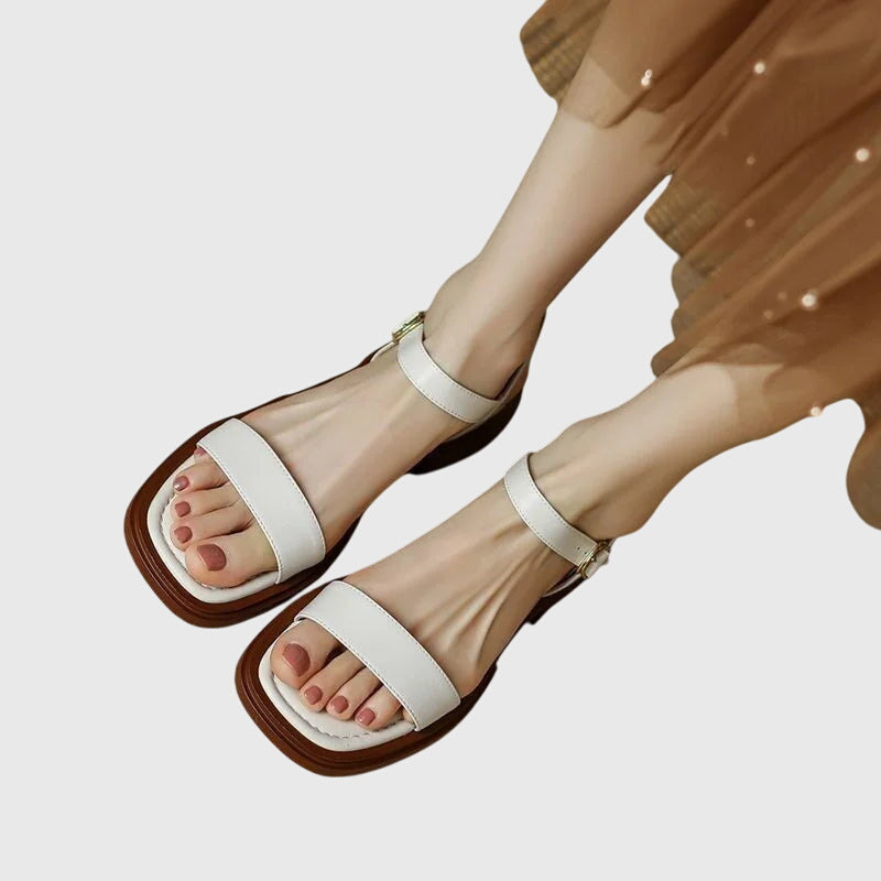 Celestia | Women's Orthopedic Leather Sandals-MODAUTLET