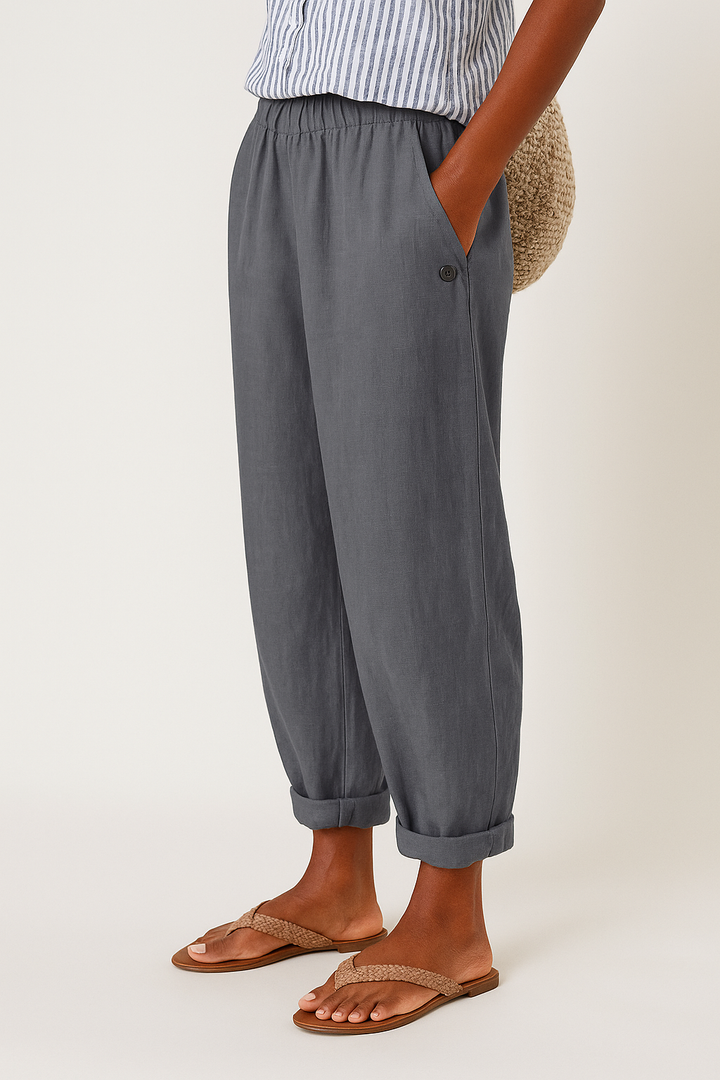 Women's Stylish Pants with Side Pockets-MODAUTLET