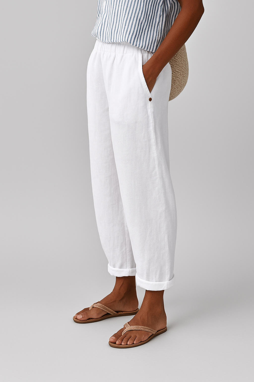 Women's Stylish Pants with Side Pockets-MODAUTLET