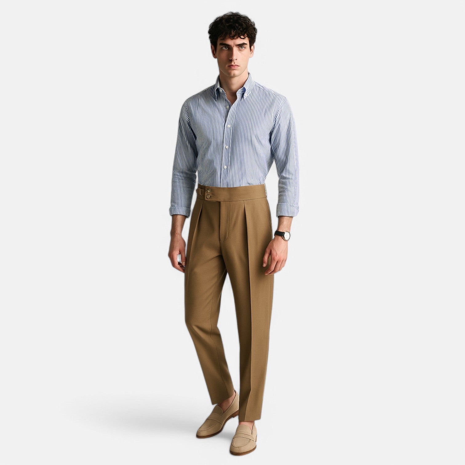 Men's Tailored High-Rise Trousers