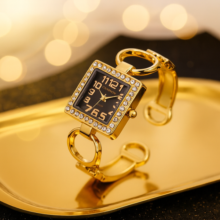 Elegant Gold Bracelet Watch for Women-MODAUTLET