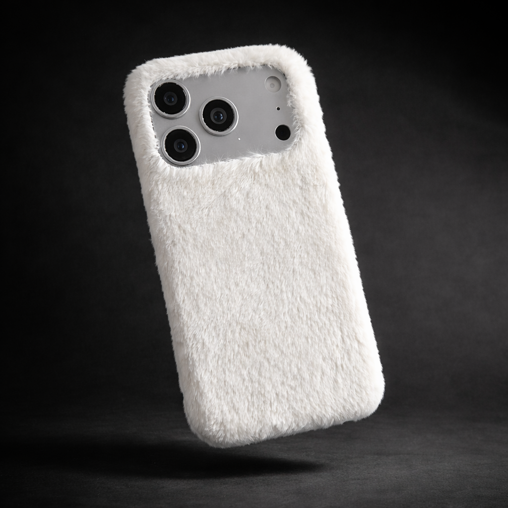 Stylish Fur iPhone Case White