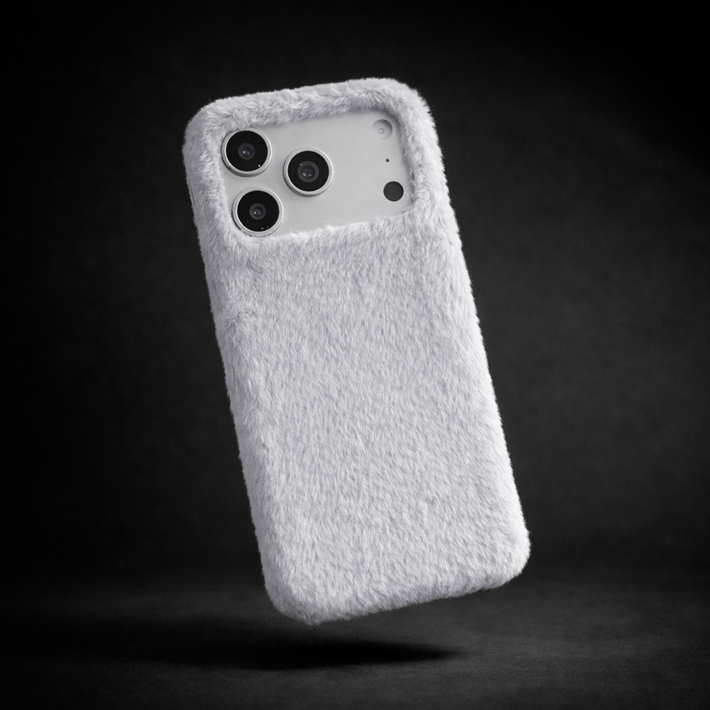 Stylish Fur iPhone Case Gray