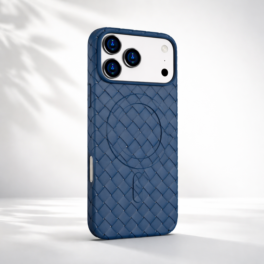 Durable Woven iPhone Case for Ultimate Protection Navy Blue