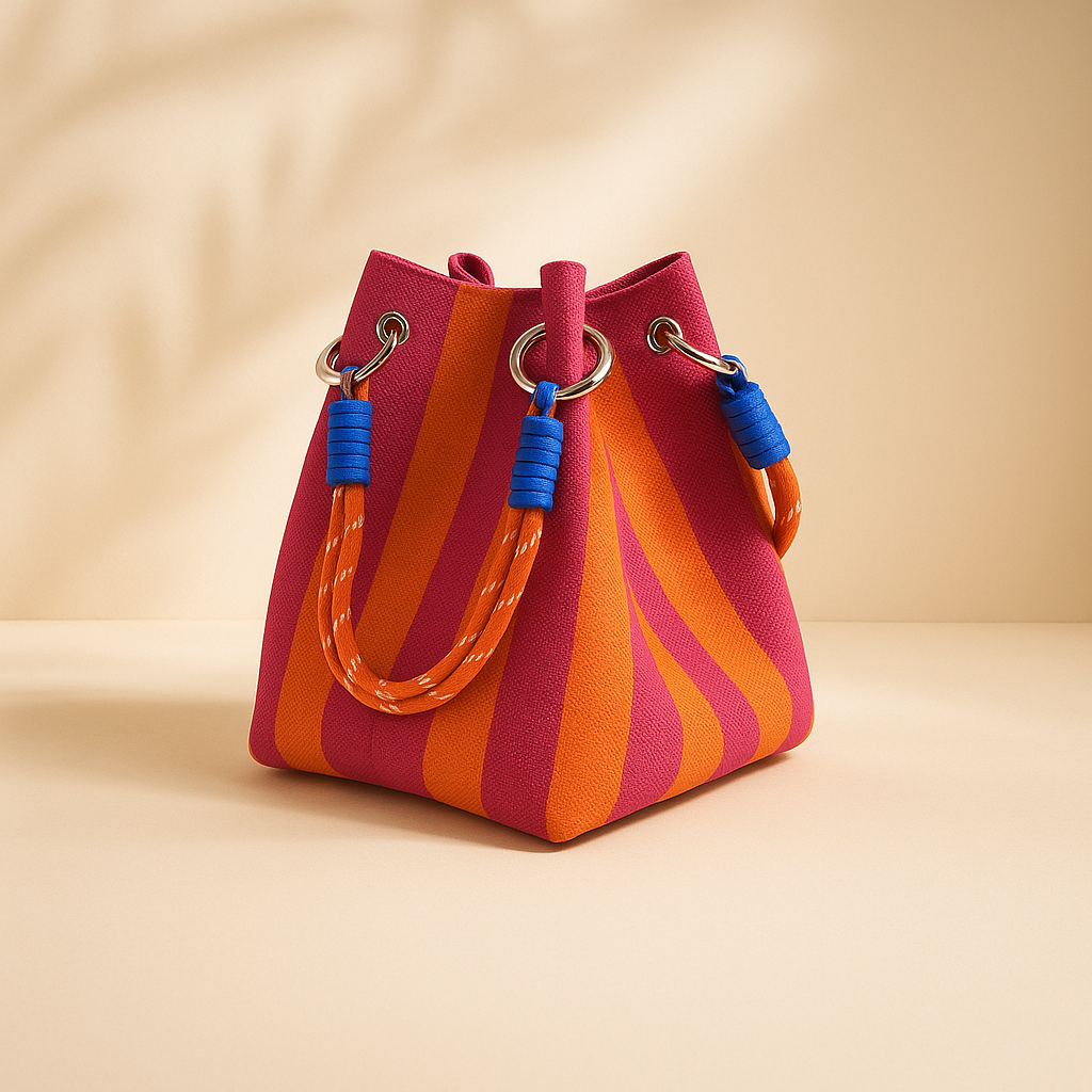 Chic Bucket Bag for Stylish Outings Rose Orange
