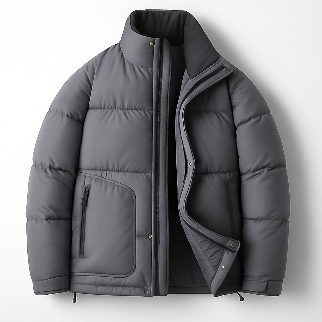 Men's Highland Puffer Jacket - Warm & Stylish Outerwear Graphite