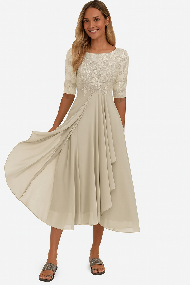 Lily | Vestido midi de verano para mujer con corte en A