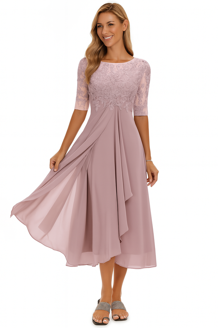Lily | Vestido midi de verano para mujer con corte en A