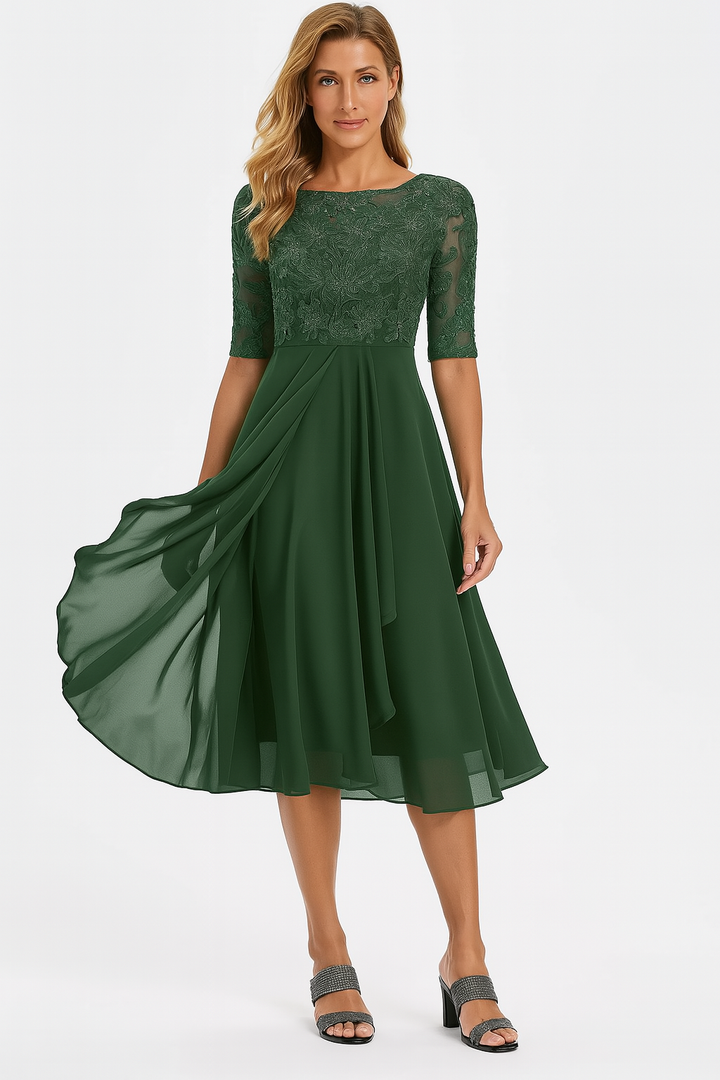 Lily | Vestido midi de verano para mujer con corte en A