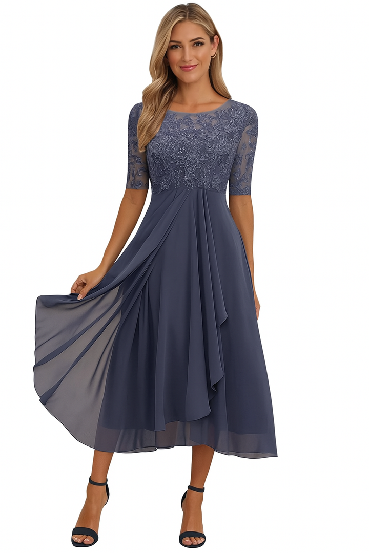 Lily | Vestido midi de verano para mujer con corte en A