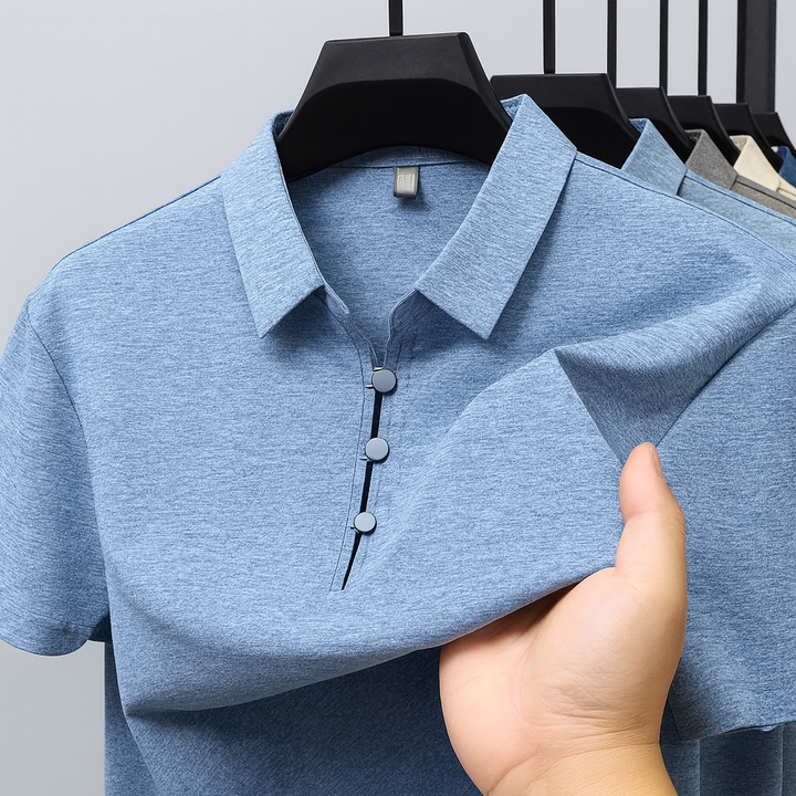 Men's Placket Polo Shirt - Cloverdale Style-MODAUTLET
