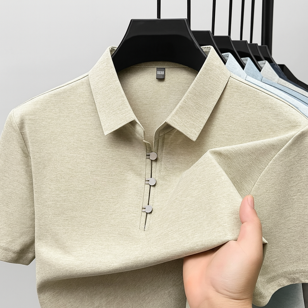 Men's Placket Polo Shirt - Cloverdale Style-MODAUTLET