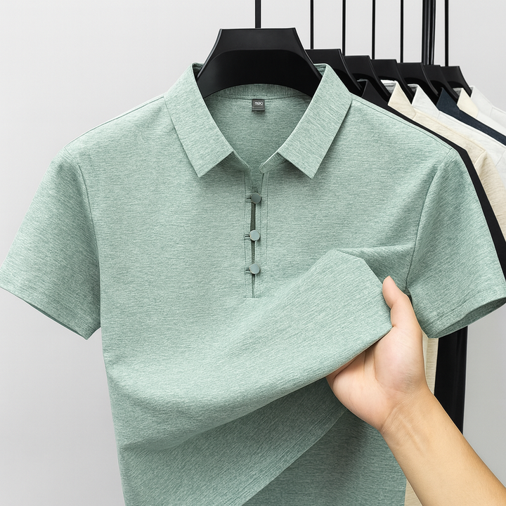 Men's Placket Polo Shirt - Cloverdale Style-MODAUTLET