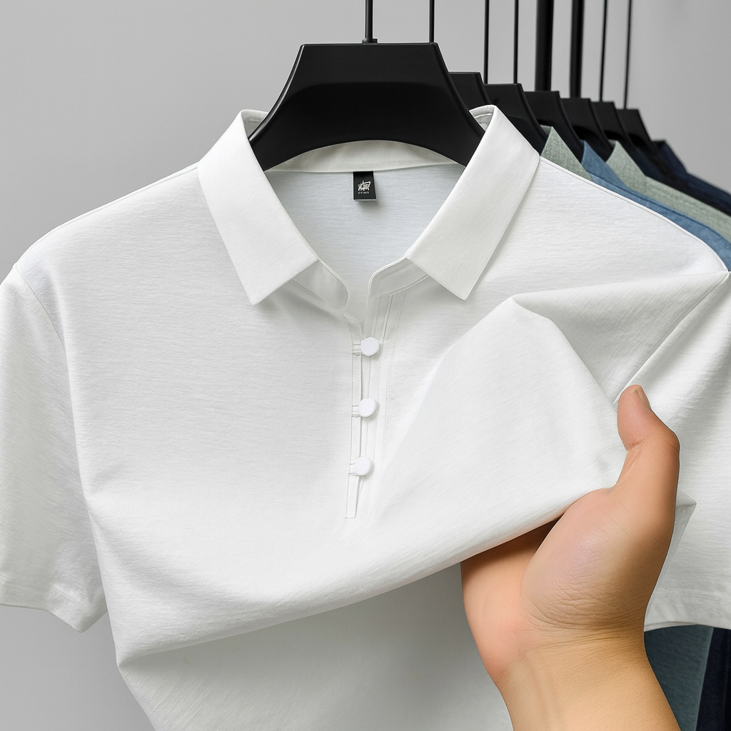 Men's Placket Polo Shirt - Cloverdale Style-MODAUTLET