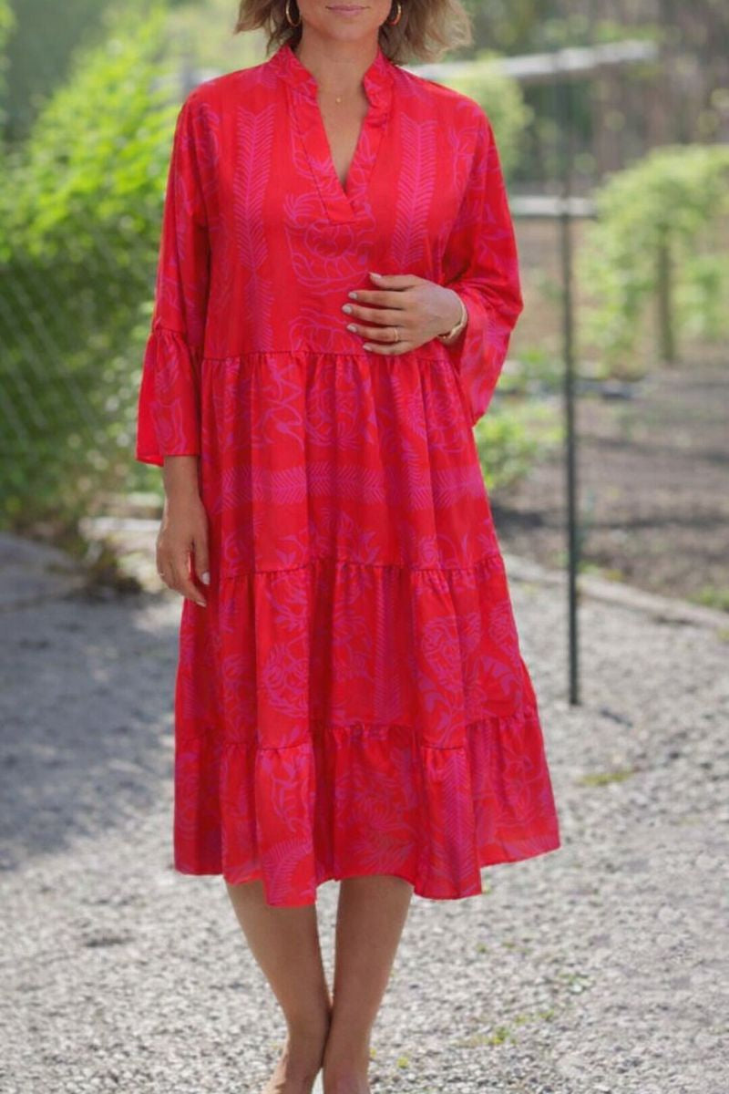 Daisy | Vestido midi holgado bohemio para mujer