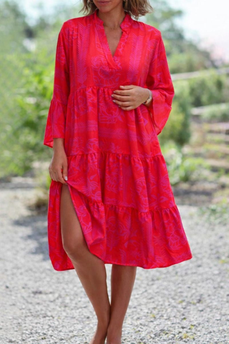 Daisy | Vestido midi holgado bohemio para mujer
