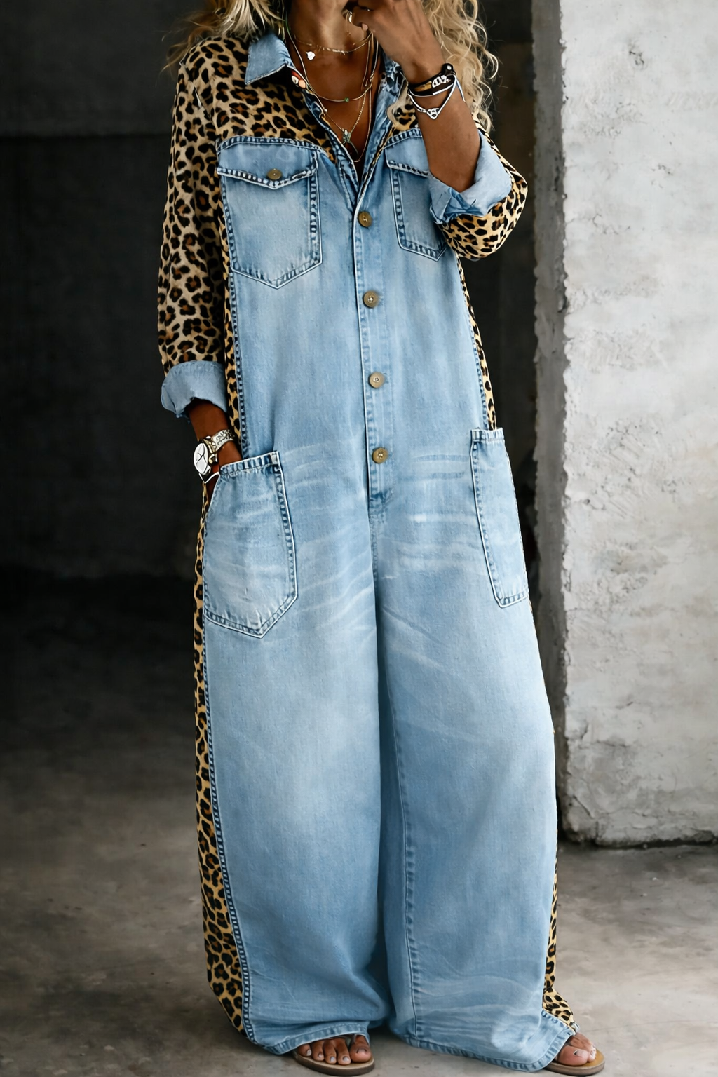 Amanda | Jumpsuit i denimskjorte til kvinder for stilfuld komfort