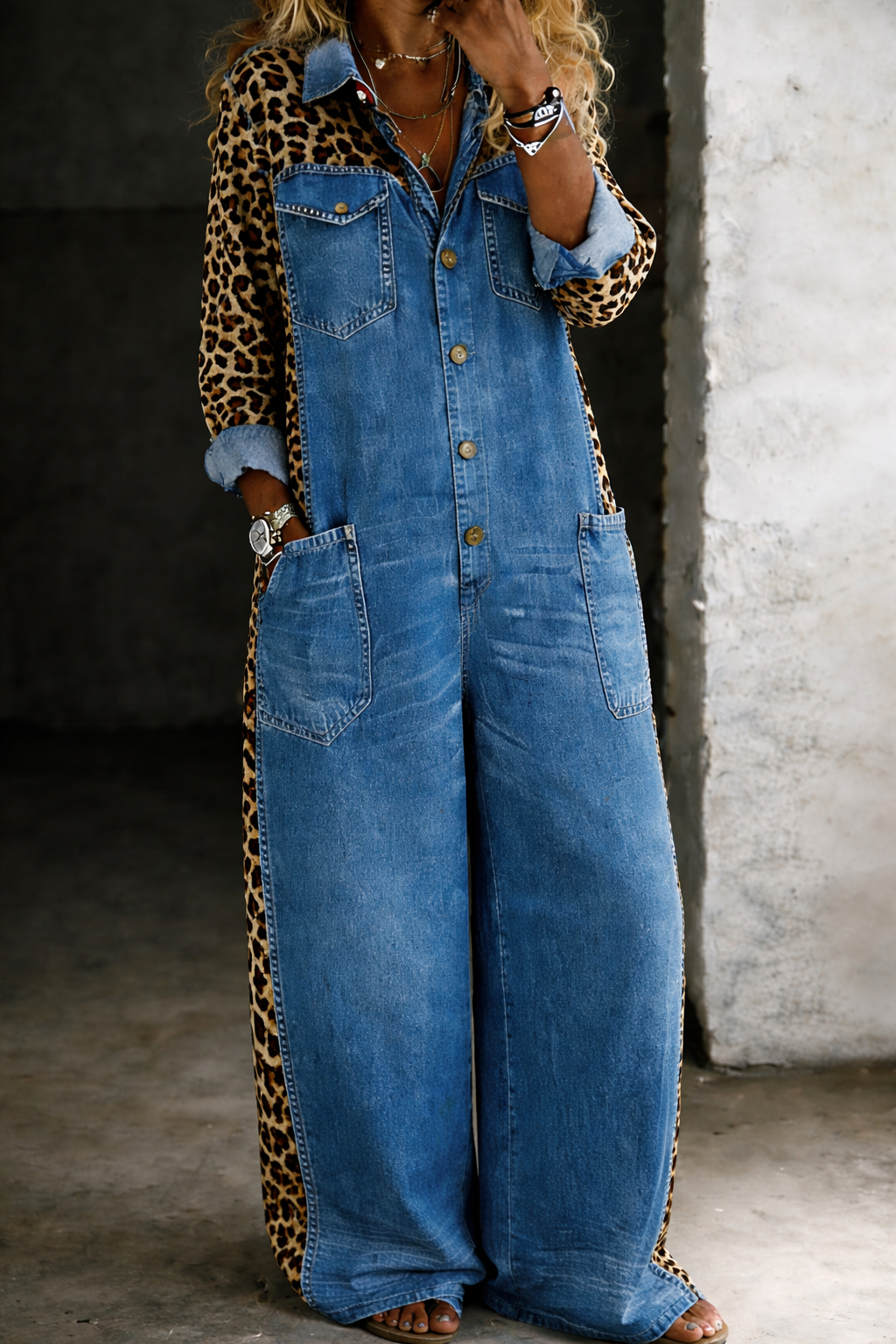 Amanda | Jumpsuit i denimskjorte til kvinder for stilfuld komfort