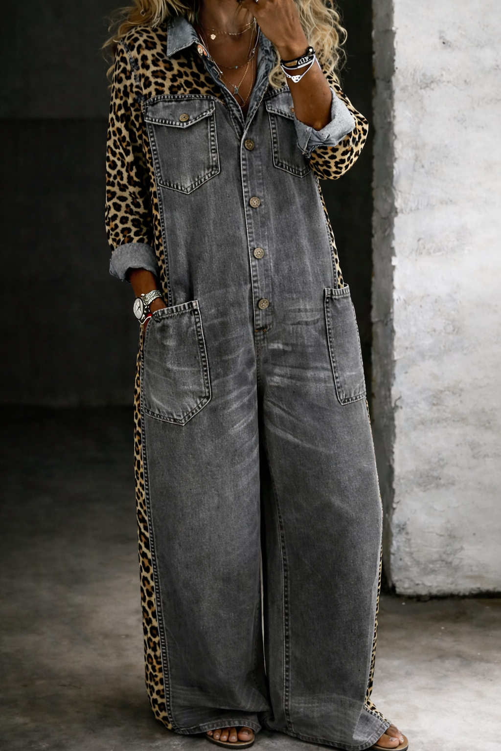 Amanda | Jumpsuit i denimskjorte til kvinder for stilfuld komfort