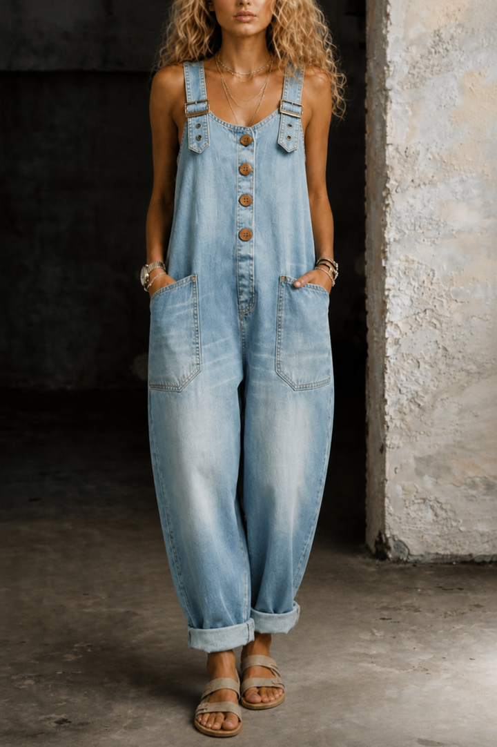 Moxelle | Denim-Latzoverall für Damen