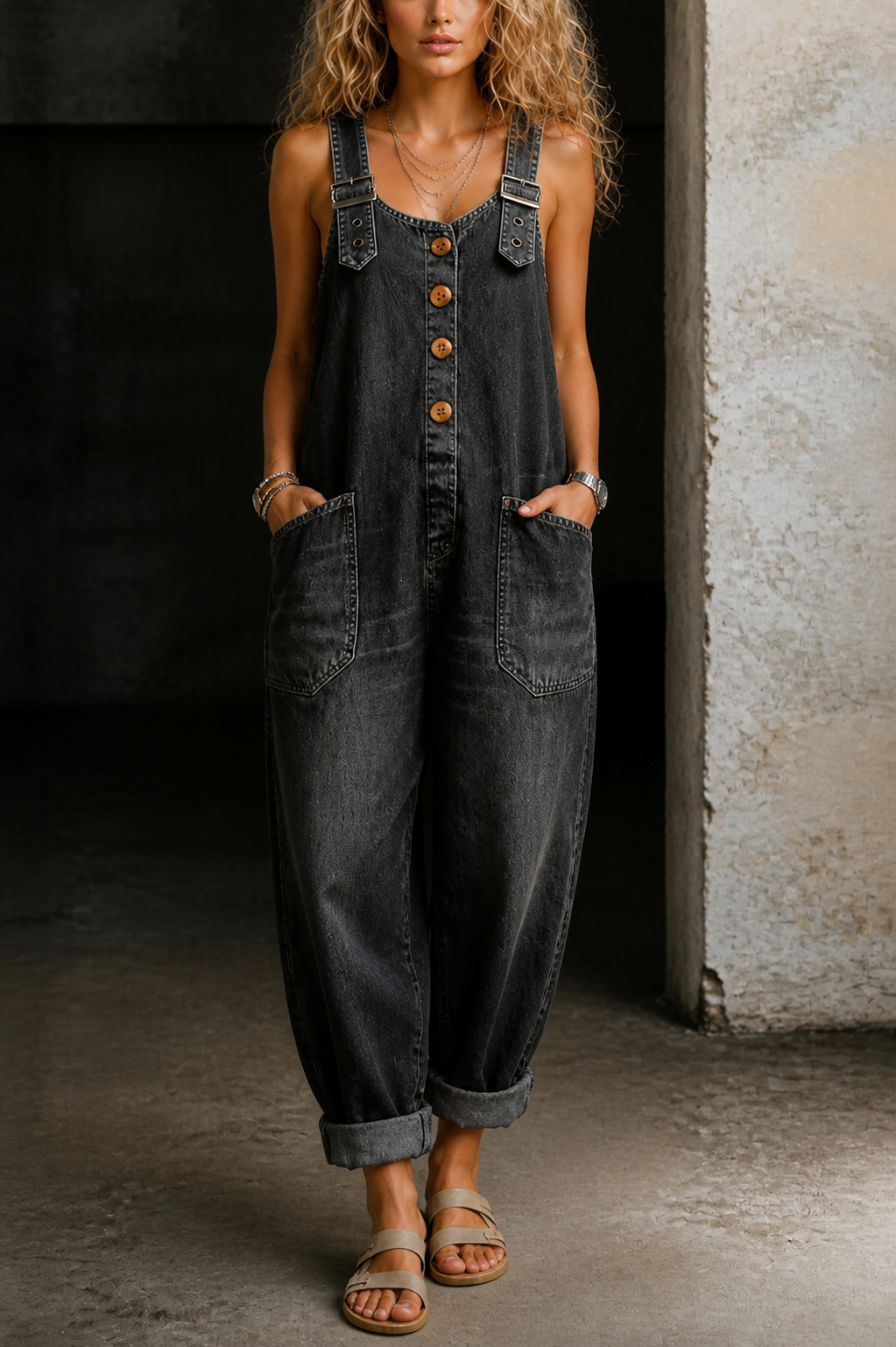 Moxelle | Denim-Latzoverall für Damen