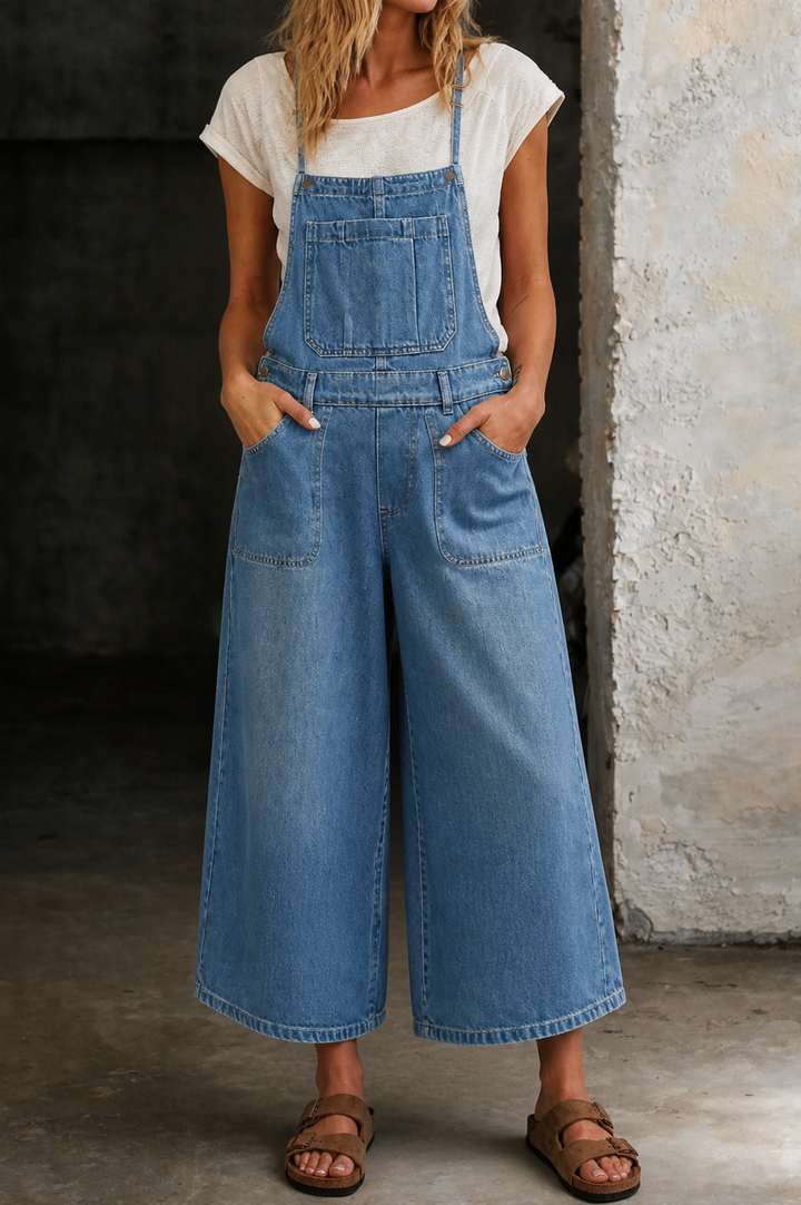 Elizabeth | Jumpsuit til kvinder med brede ben og seler