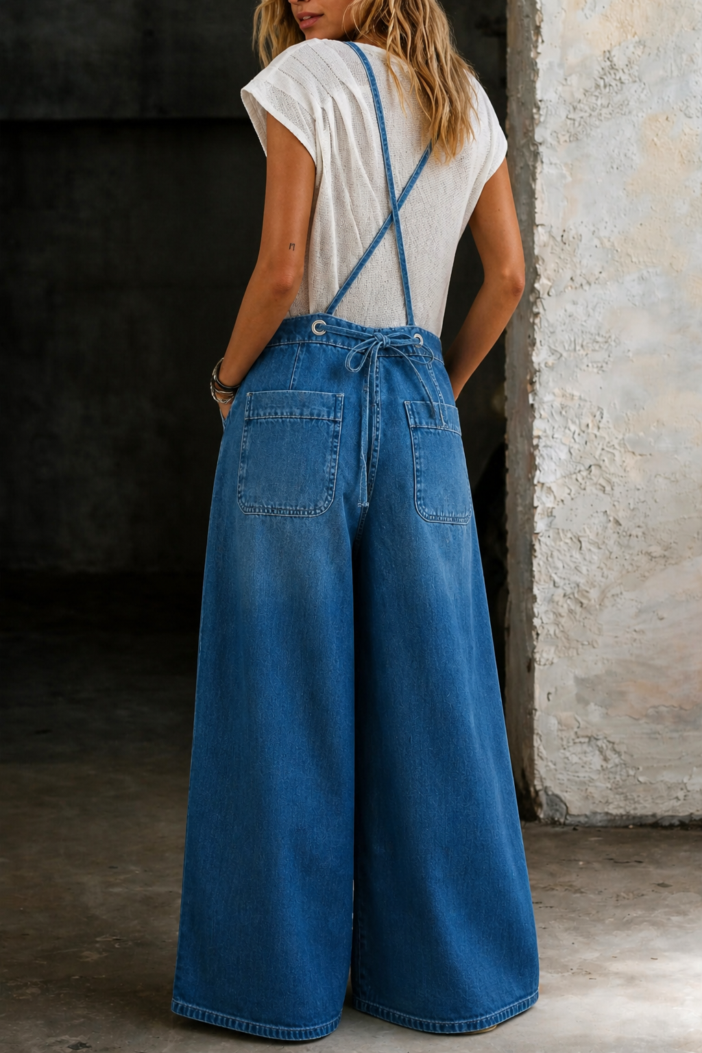 Elizabeth | Jumpsuit til kvinder med brede ben og seler