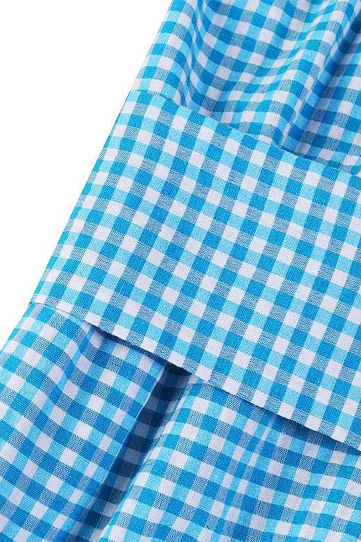 Vestido Maxi Boho às Quadrículas para Mulher