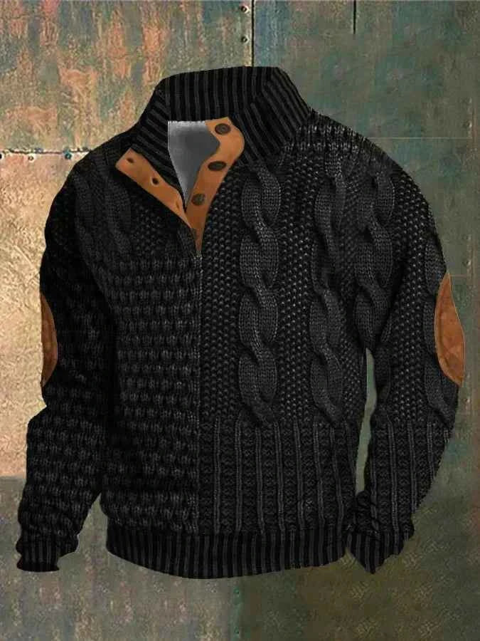 Chic Button-Up Sweater for Everyday Wear Black