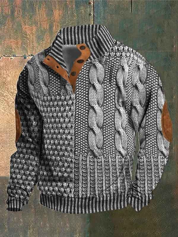 Chic Button-Up Sweater for Everyday Wear Grey