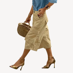 Trendy Women's Cargo Pants – Stylish and Versatile Yellow
