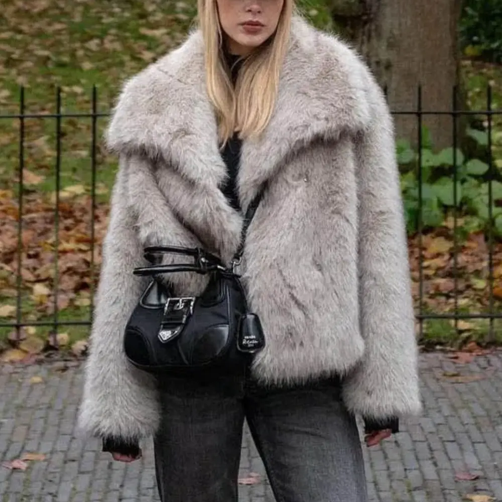 Chic Faux Fur Glam Jacket
