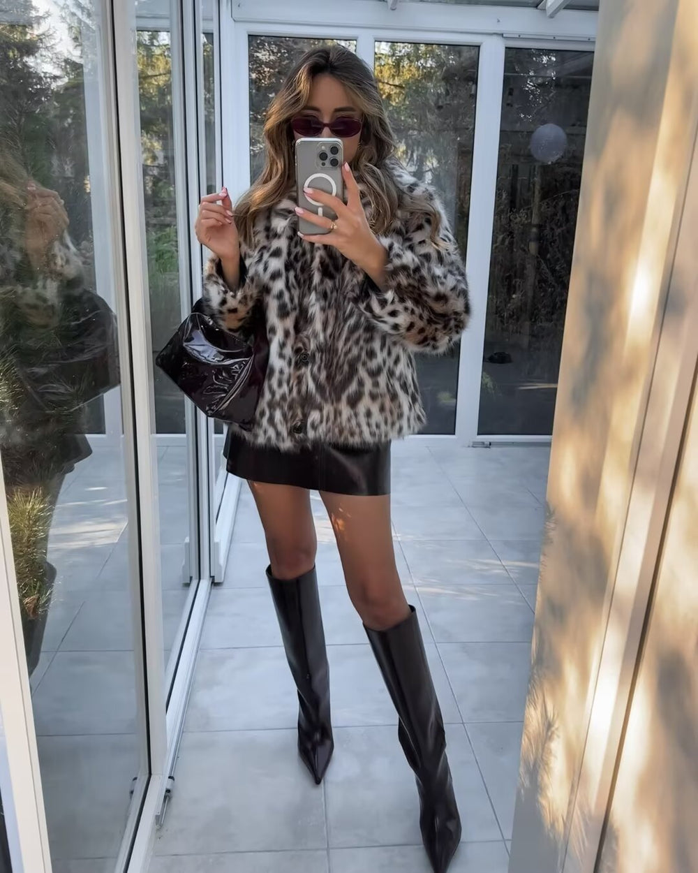 Chic Oversized Faux Fur Jacket