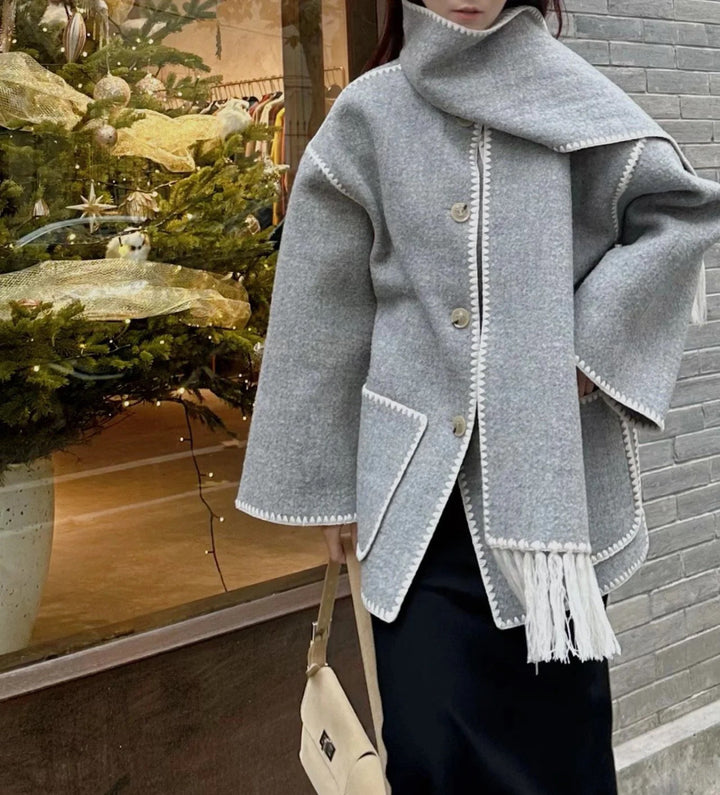 Chic Scarf Jacket