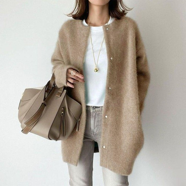Chic Stylish Cardigan for Effortless Fashion Khaki S