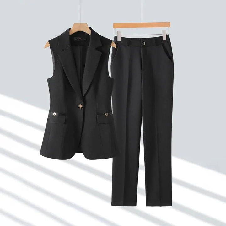 Montclair Executive Grace 2-Piece Pantsuit Set-MODAUTLET