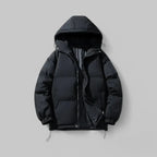 Cozy Warm Hooded Puffer Jacket Black