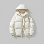Cozy Warm Hooded Puffer Jacket White