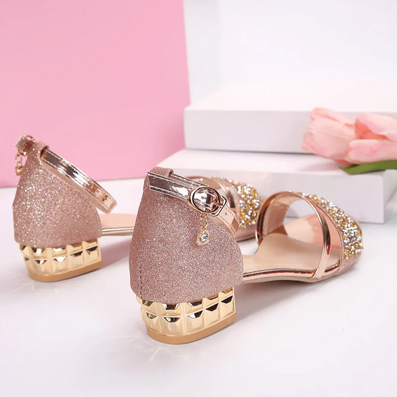 Clara | Women's Glitter Strap Dress Sandals-MODAUTLET