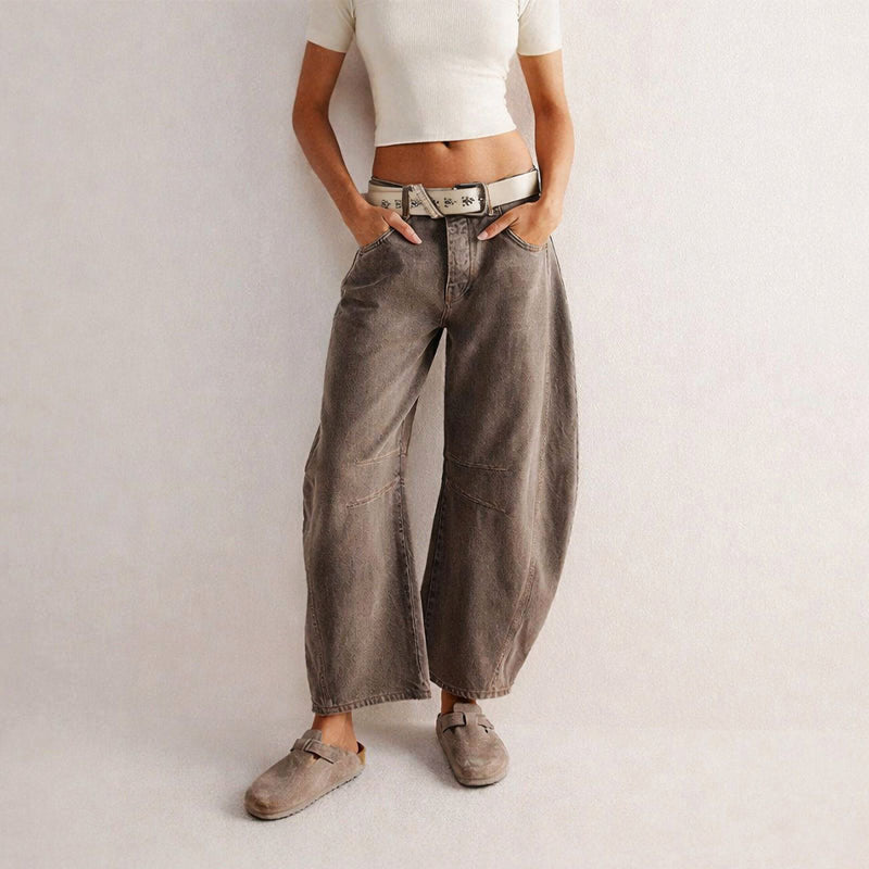 Clara | Women's Loose Fit Straight-Leg Pants-MODAUTLET