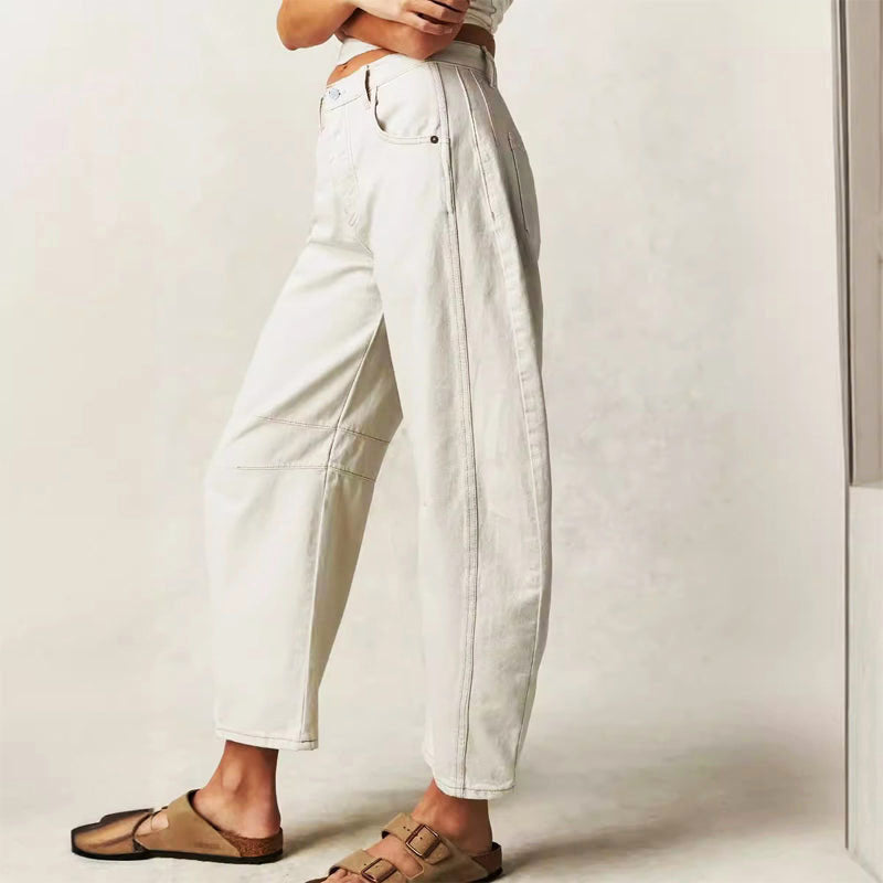 Clara | Women's Loose Fit Straight-Leg Pants-MODAUTLET