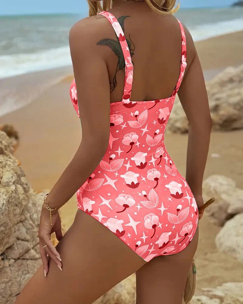 Clara | Women's Printed One Piece Tankini-MODAUTLET