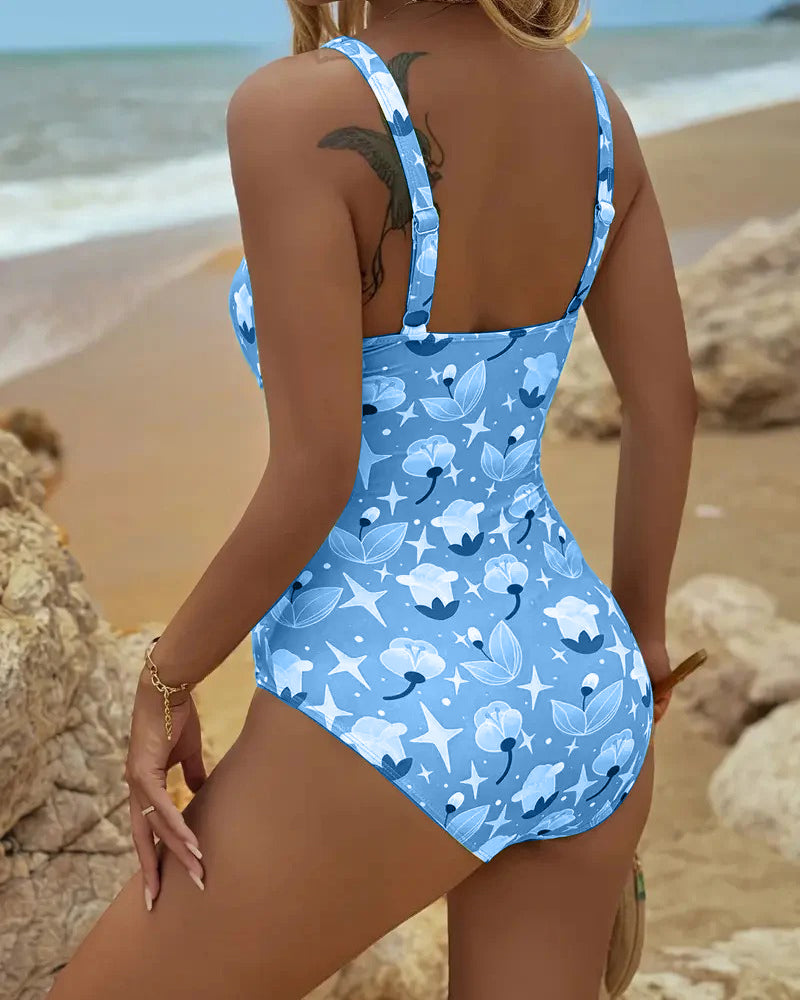Clara | Women's Printed One Piece Tankini-MODAUTLET