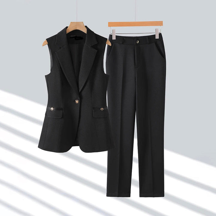 Clara | Women's Sleeveless Blazer and Pants Set-MODAUTLET
