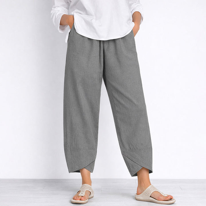 Clara | Women's Wide Leg Cropped Pants-MODAUTLET