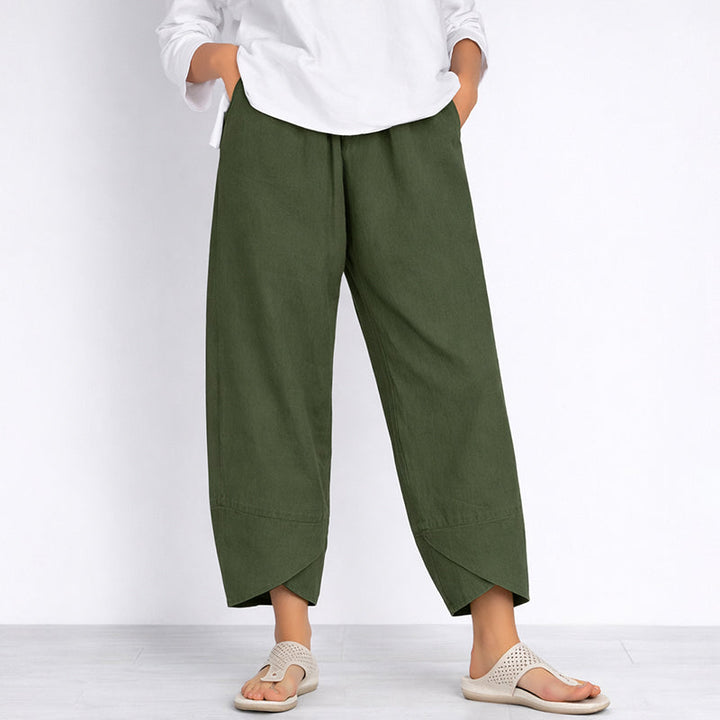 Clara | Women's Wide Leg Cropped Pants-MODAUTLET