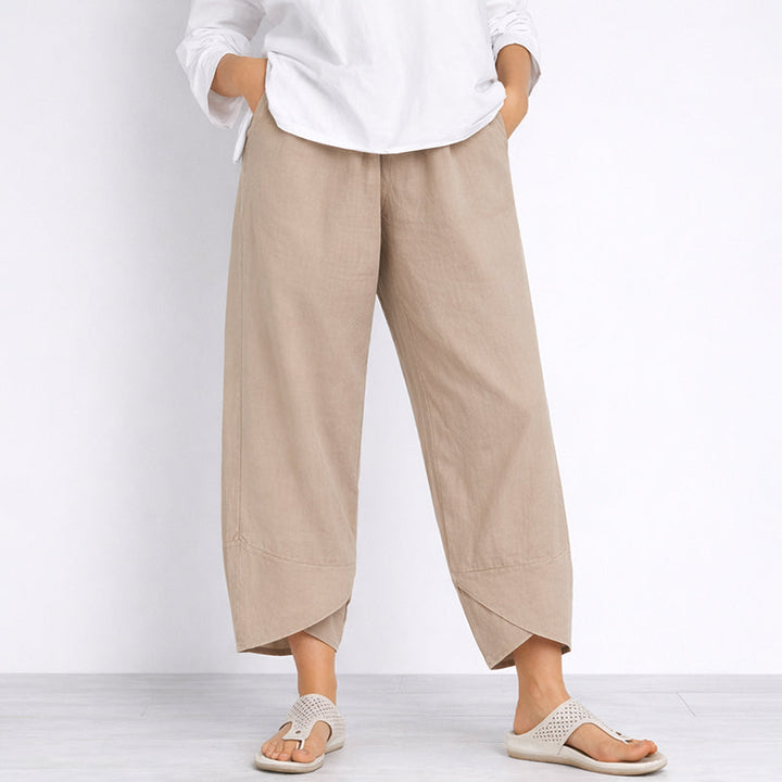 Clara | Women's Wide Leg Cropped Pants-MODAUTLET