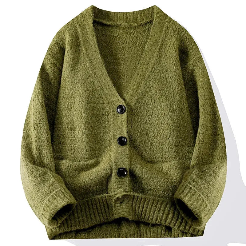 Classic Cardigan for Timeless Style Green
